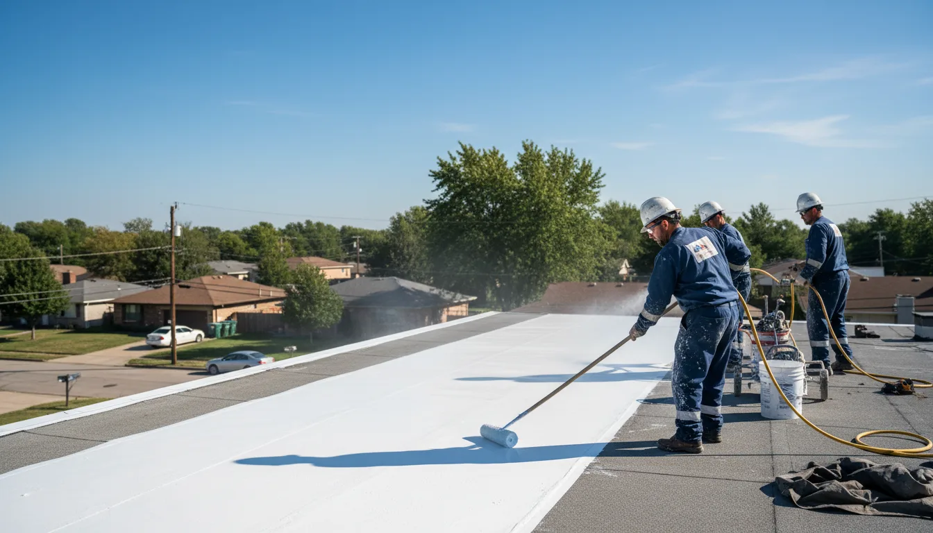 Commercial roof coating in Calumet, OK near me